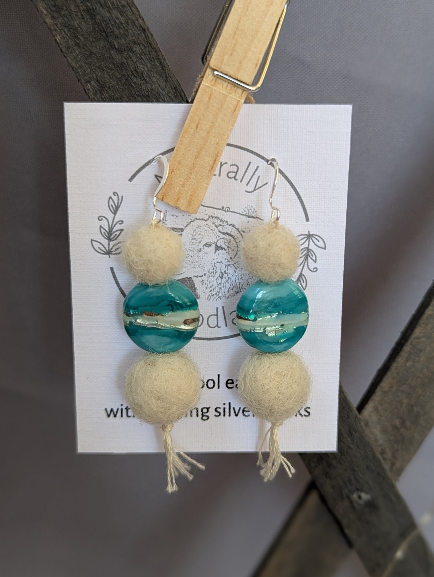 Woolly earrings