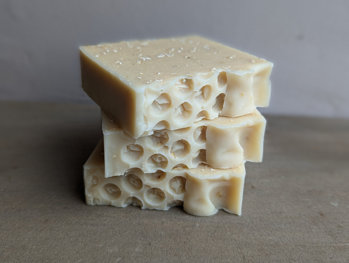 Naturally Woodland Natural sheep's milk soap with Whitefaced Woodland sheep milk, oats and honey. Handmade in Yorkshire