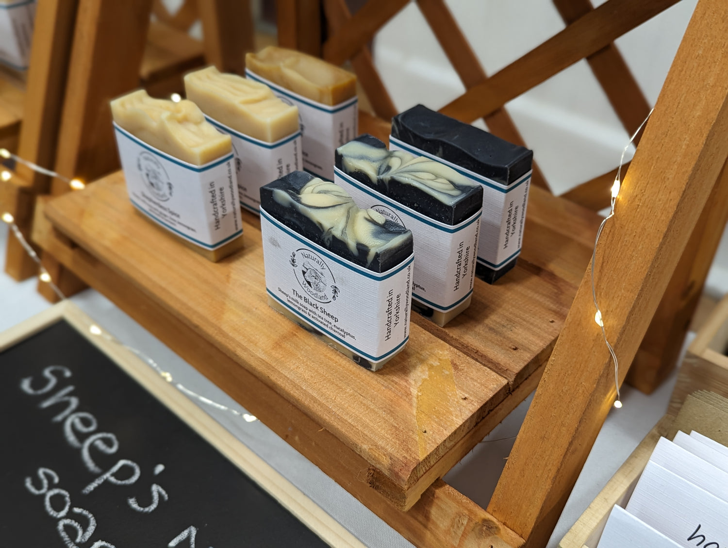 Handmade natural sheep's milk soaps from Whitefaced Woodland sheep, handmade in Yorkshire