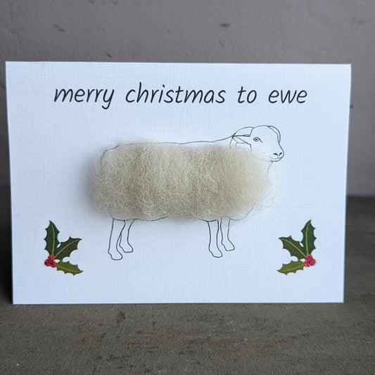 Woolly Sheep Christmas Card