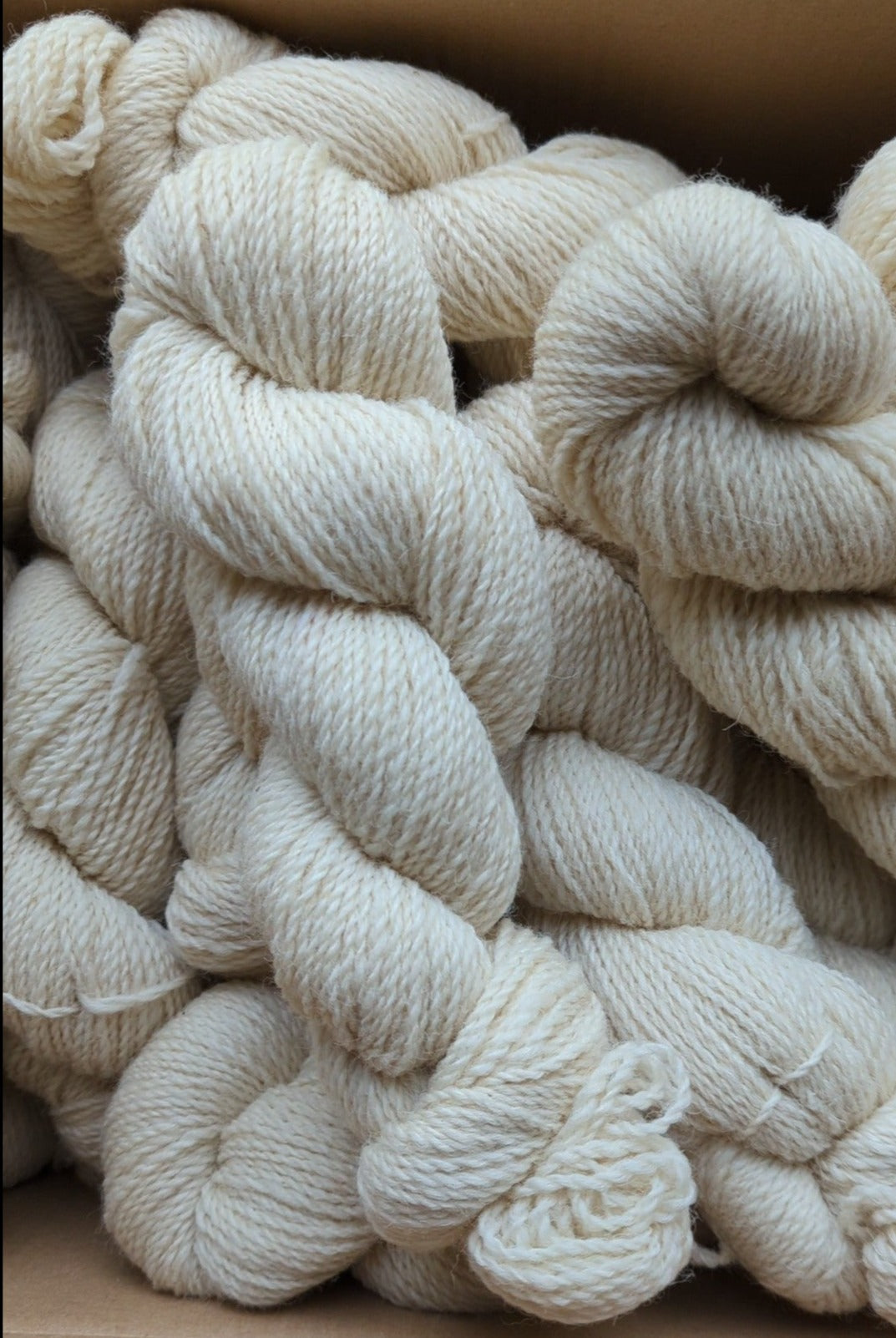 Rare breed wool made from whitefaced woodland fleece grown in holmfirth, yorkshire