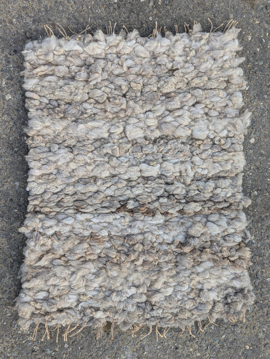 Peg Loom Sheep Wool Rug - Coloured Ryeland