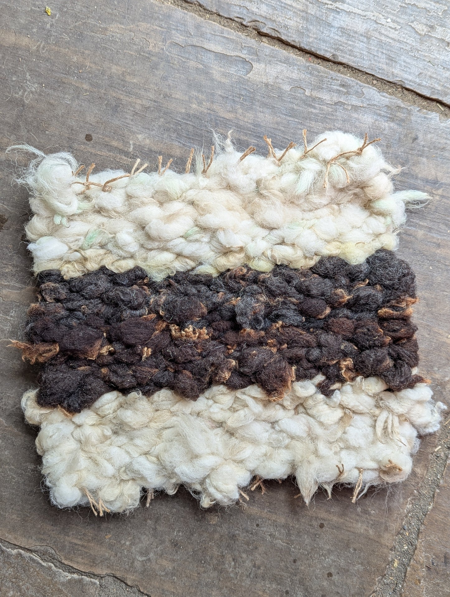 Peg Loom Wool Seat Pad